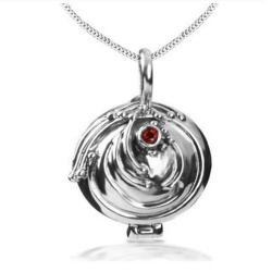 Elena Gilbert Ironher Necklace - High Quality - 925 Sterling Silver - Anti Vampire Locket Gothic Fashion