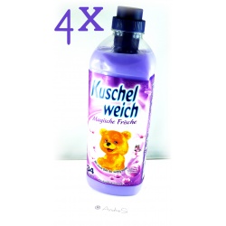 4er Pack Kuschelweich Weichspüler 990ml Magische Frische