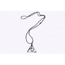 Halskette - Heiligtümer des Todes - Platinum hartverdelter Anhänger mit Kugelkette platiniert