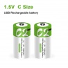 1.5V USB AA li-ion Battery 2600mwh 100% capacität li-polymer rechargeable via USB
