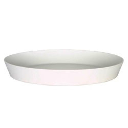 Untersetzer Claire rund weiß 14, 22, 32cm oder braun 18cm Artstone Stein-Kunststoff Gemisch