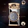 Luxus Feuerzeug Gas mit Uhr & LED-Lampe Design Style Silber Gold Schwarz
