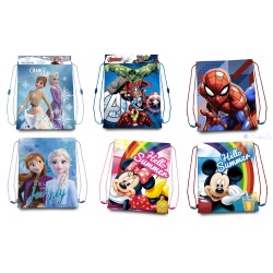 Turnbeutel 40x30cm Avengers, Spiderman, Frozen, Mickey, Minni, Disney oder Marvel Lizenzartikel