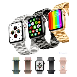 Sport Smartwatch IP68 Blutwerte,SMS,Chat,Musik, Fitness IOS & Android schwarz,rosè,silber