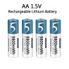1-8x 1.5V AA Akku lithium-ionen Battery 4000_9800mWh 2000x ladb.m.4,2V Ladegerät
