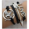 Hunger Games - Bracelet Mocking Oil & Peetas Arrow - Catching Fire - Dark Brown